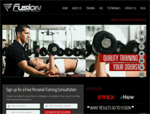 Tablet Screenshot of fusiontrained.com